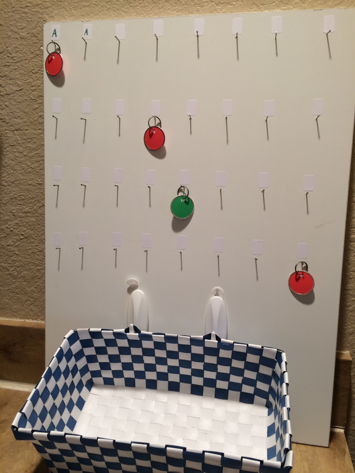 Finished Product- Cheap Peg Board